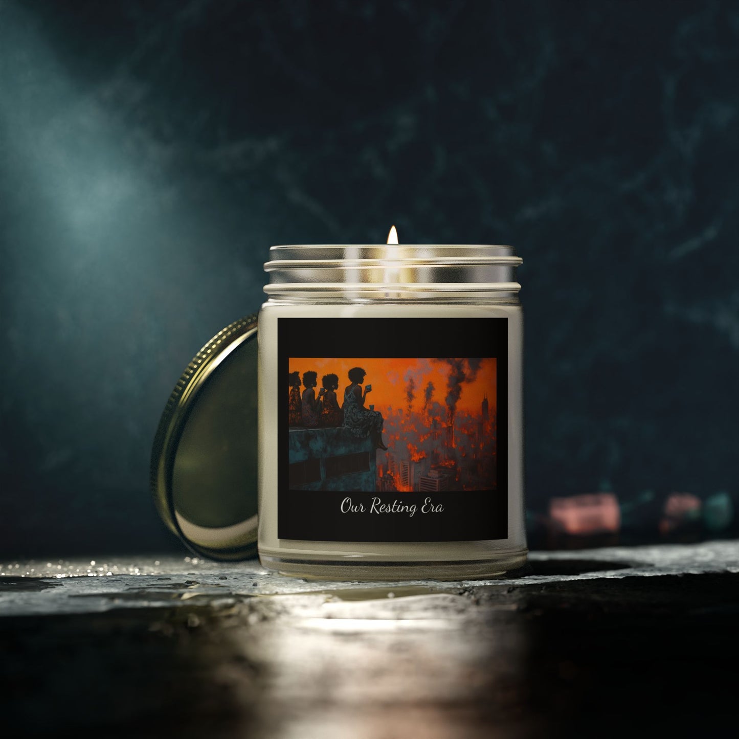 "Our Resting Era" - Scented Candles, Coconut Apricot Wax (4oz, 9oz)