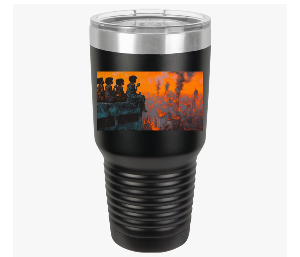 "Our Resting Era" - Insulated Tumbler, 30oz - Black